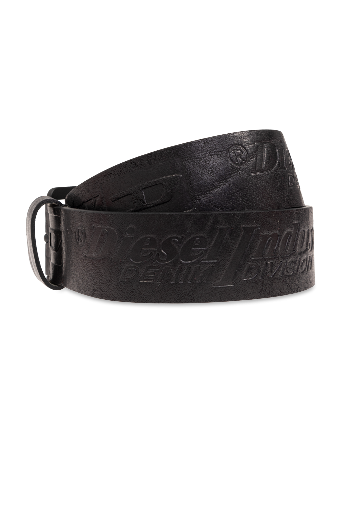 archive Diesel belt D logo silver y2k